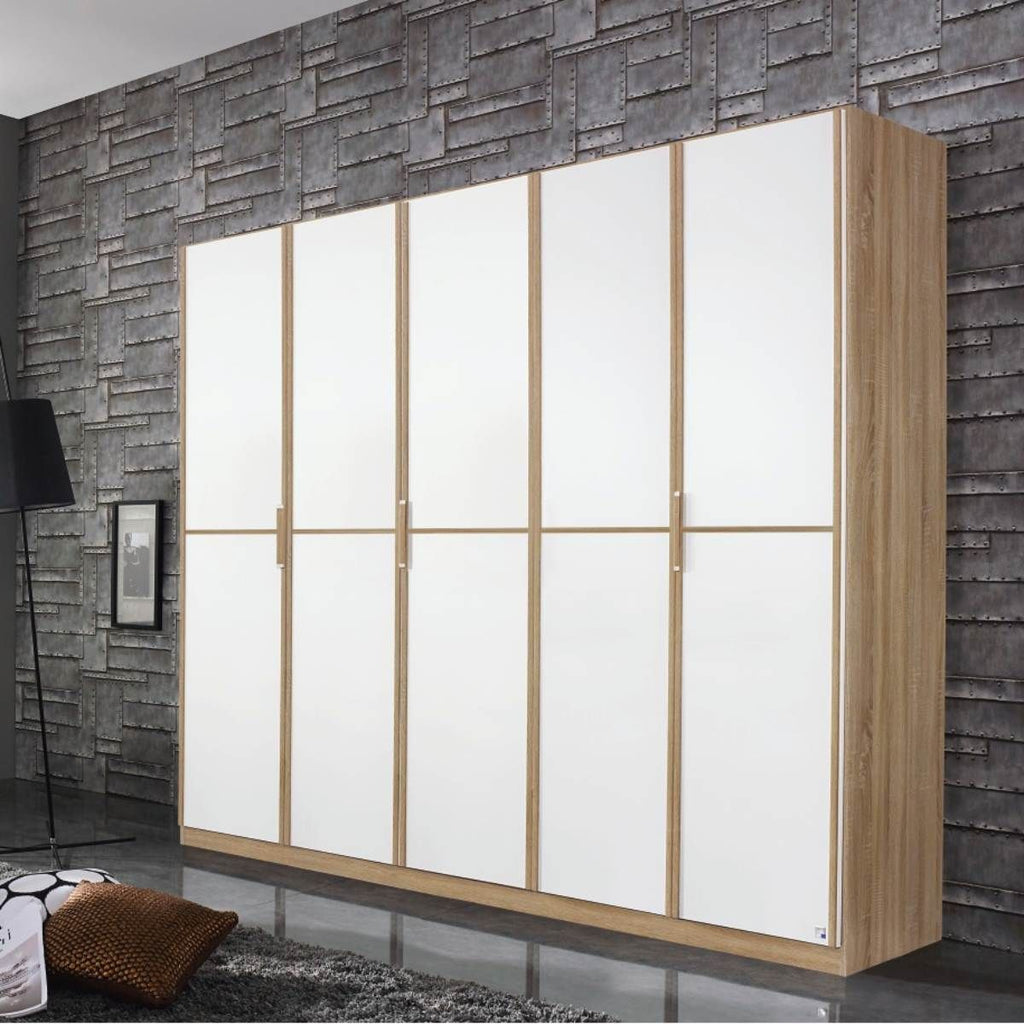 Oakwood Rauch Essensa Sonoma Oak Hinged 5 Door Wardrobe