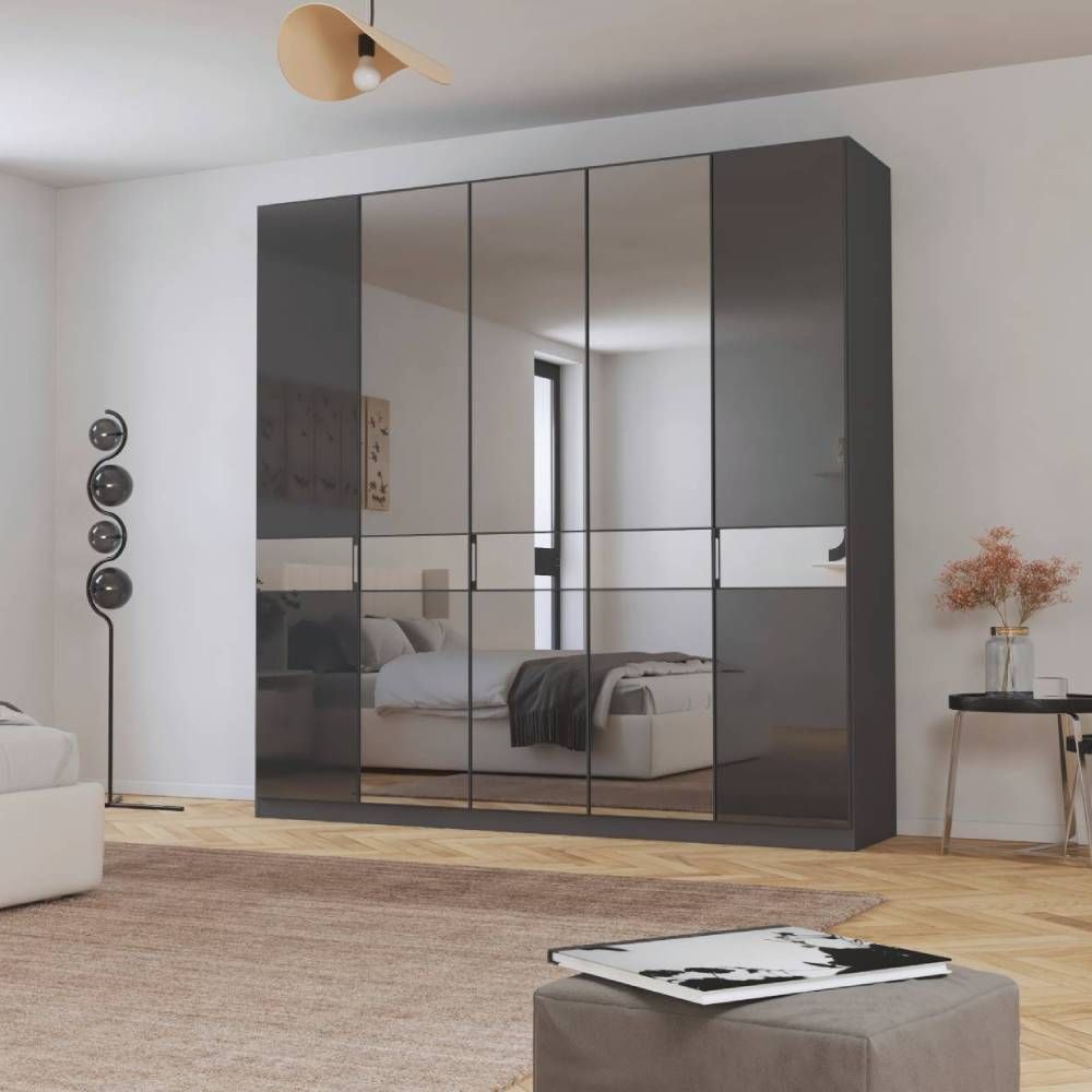 Oakwood Rauch Versity 5 Door Hinged Wardrobe With Mirror