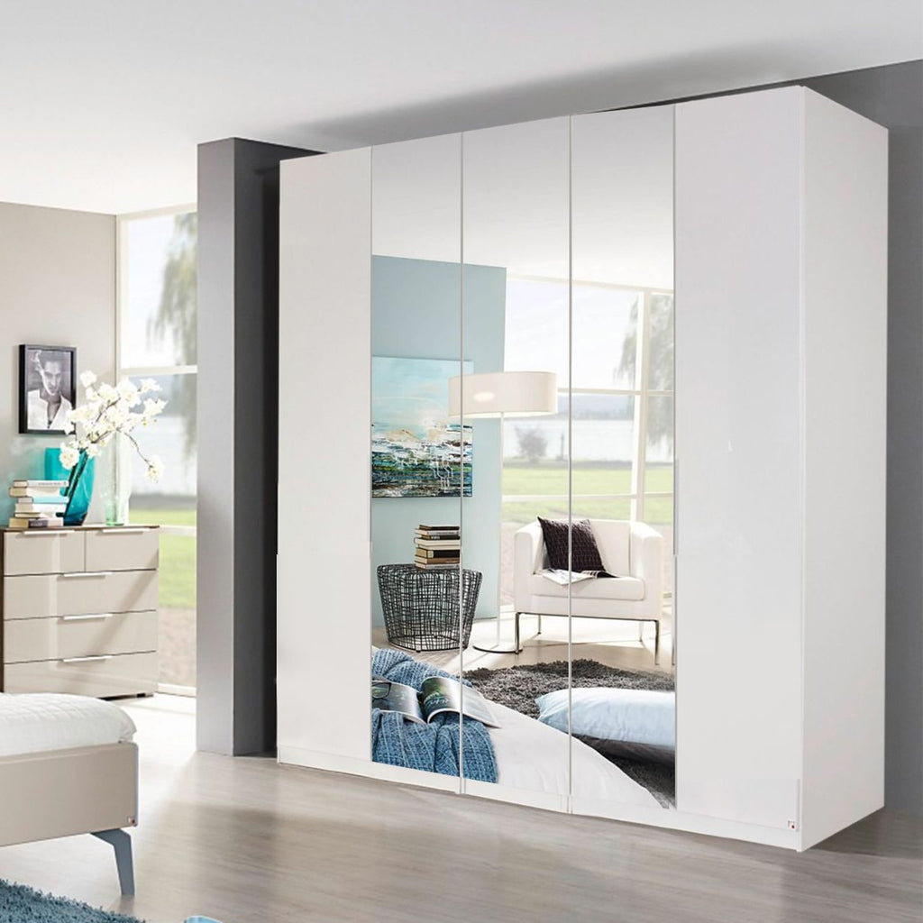 Oakwood Rauch Zenaya 5 Hinged Door Wardrobe With Mirror