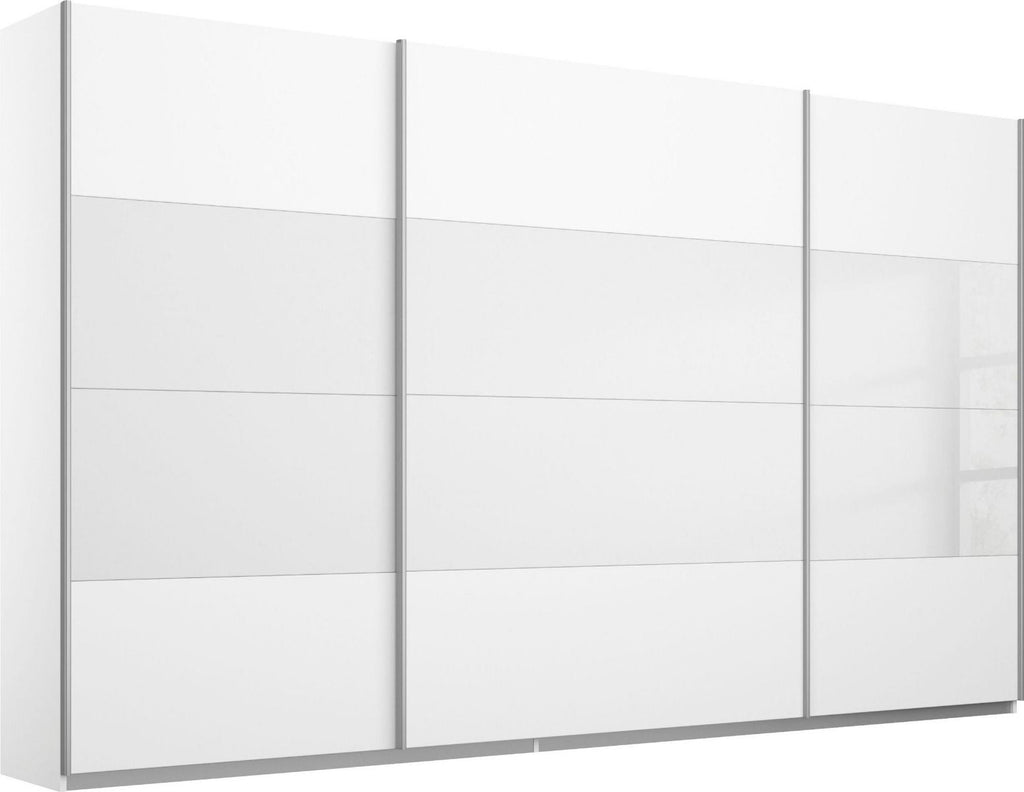 Oakwood Rauch Quadra White 315CM Wide 3 Sliding Door Wardrobe
