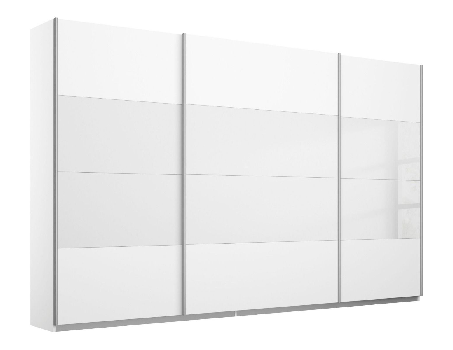 Oakwood Rauch Quadra White 315CM Wide 3 Sliding Door Wardrobe