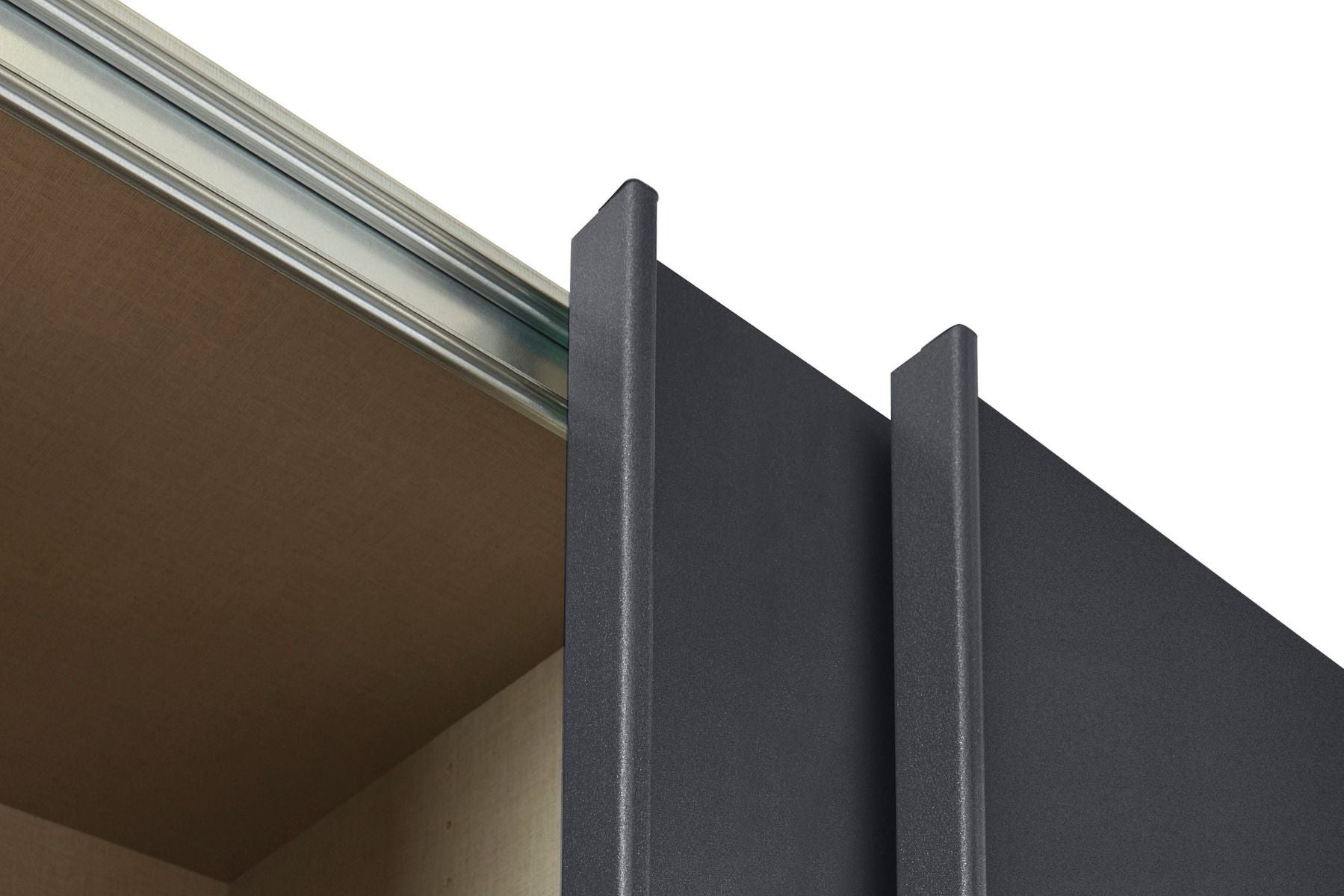 Oakwood Rauch Marburg Metallic Grey 271 CM Sliding  Wardrobe