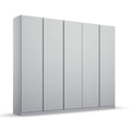 Oakwood Rauch Monostar Silk Grey 5 Door Hinged Wardrobe W226CM