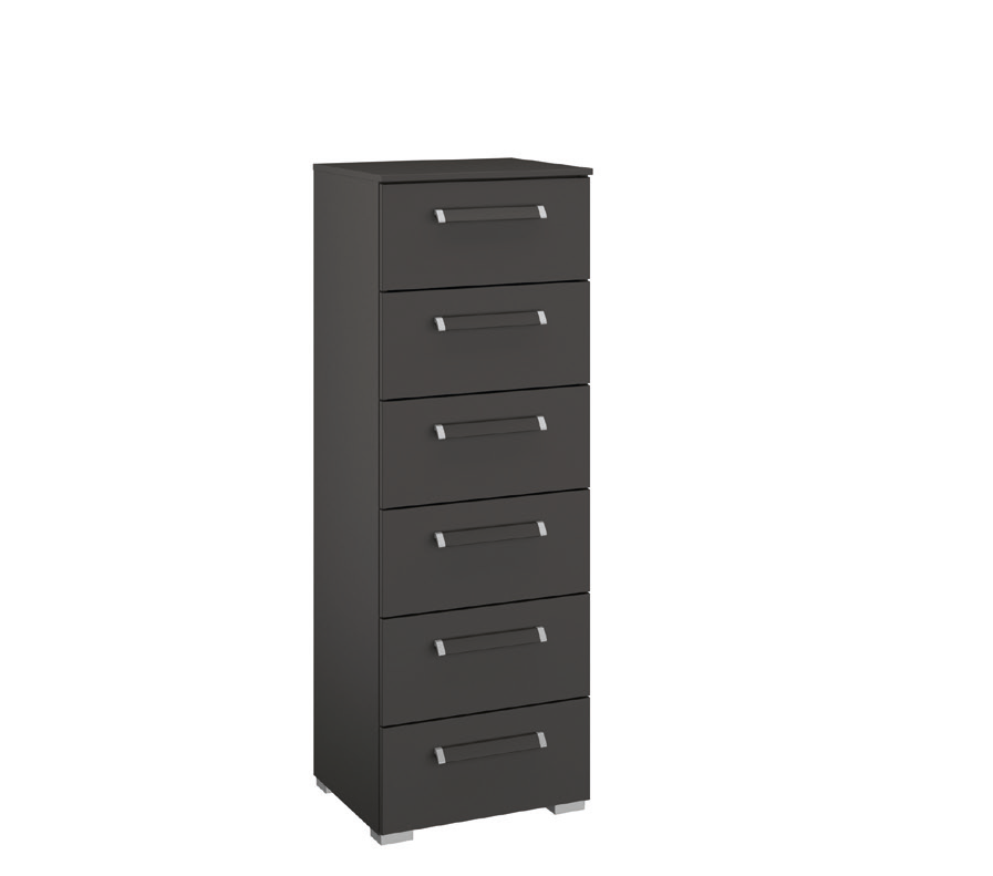 Oakwood Rauch Tarabo Graphite and Mirror Front Sliding Door Wardrobe