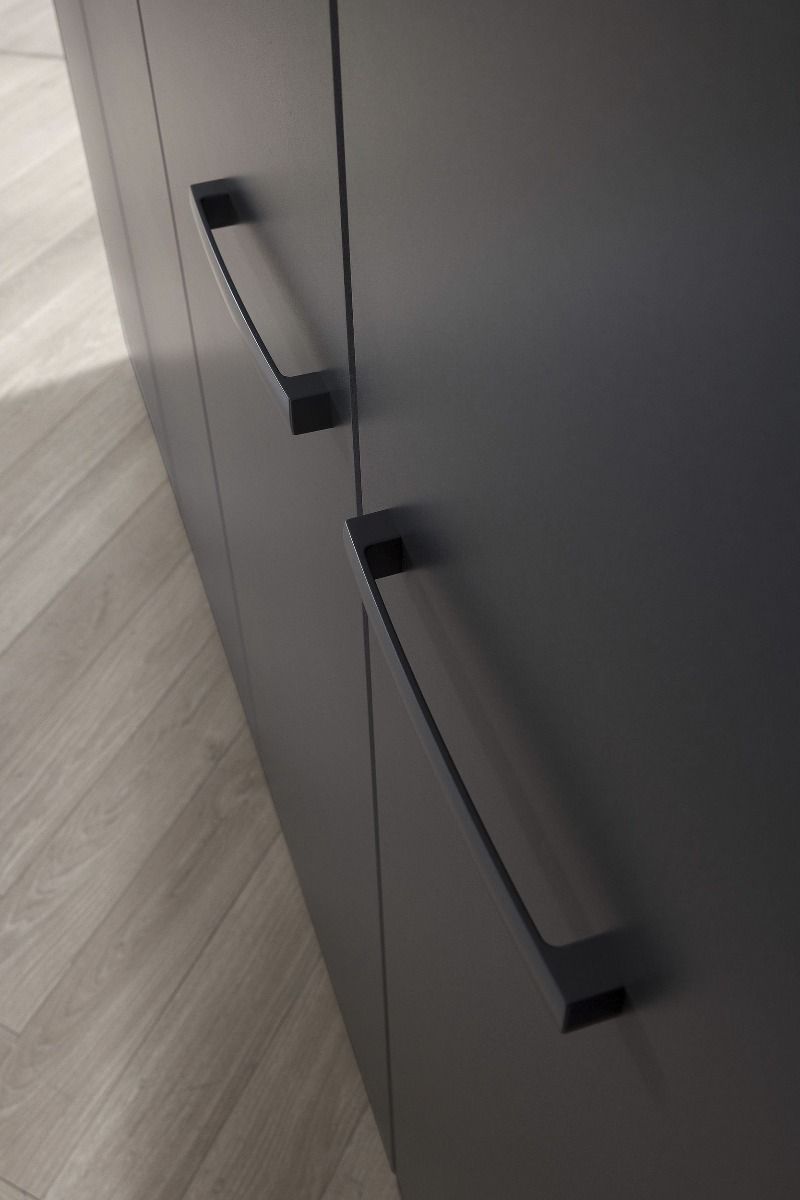 Oakwood Rauch Modi Metallic Grey 4 Door Hinged Wardrobe