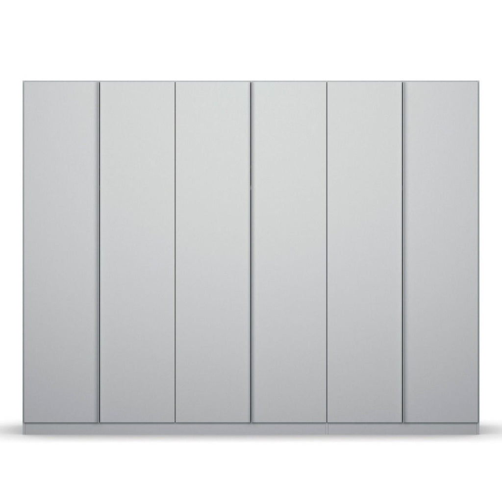 Oakwood Rauch Monostar Silk Grey 6 Door Hinged Wardrobe W271CM