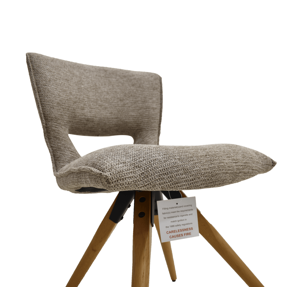 Oakwood 2x Toronto Dining Chair - Neutral Taupe