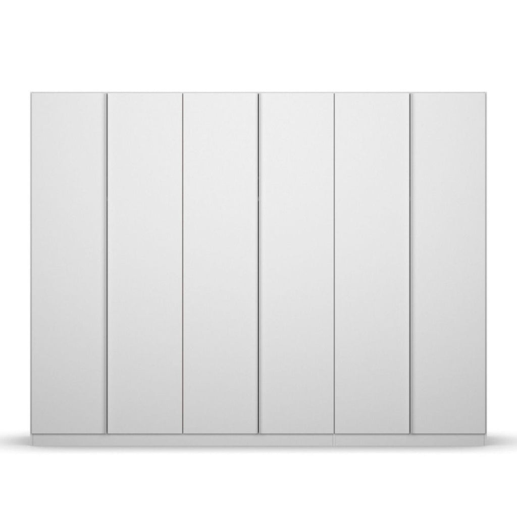 Oakwood Rauch Monostar White 6 Door Hinged Wardrobe W271CM