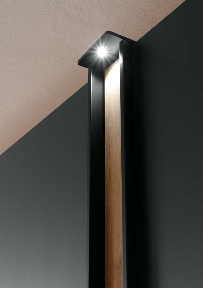 Oakwood Wiemann Lagos Graphite With Bianco Oak Front Hinged Door Wardrobe