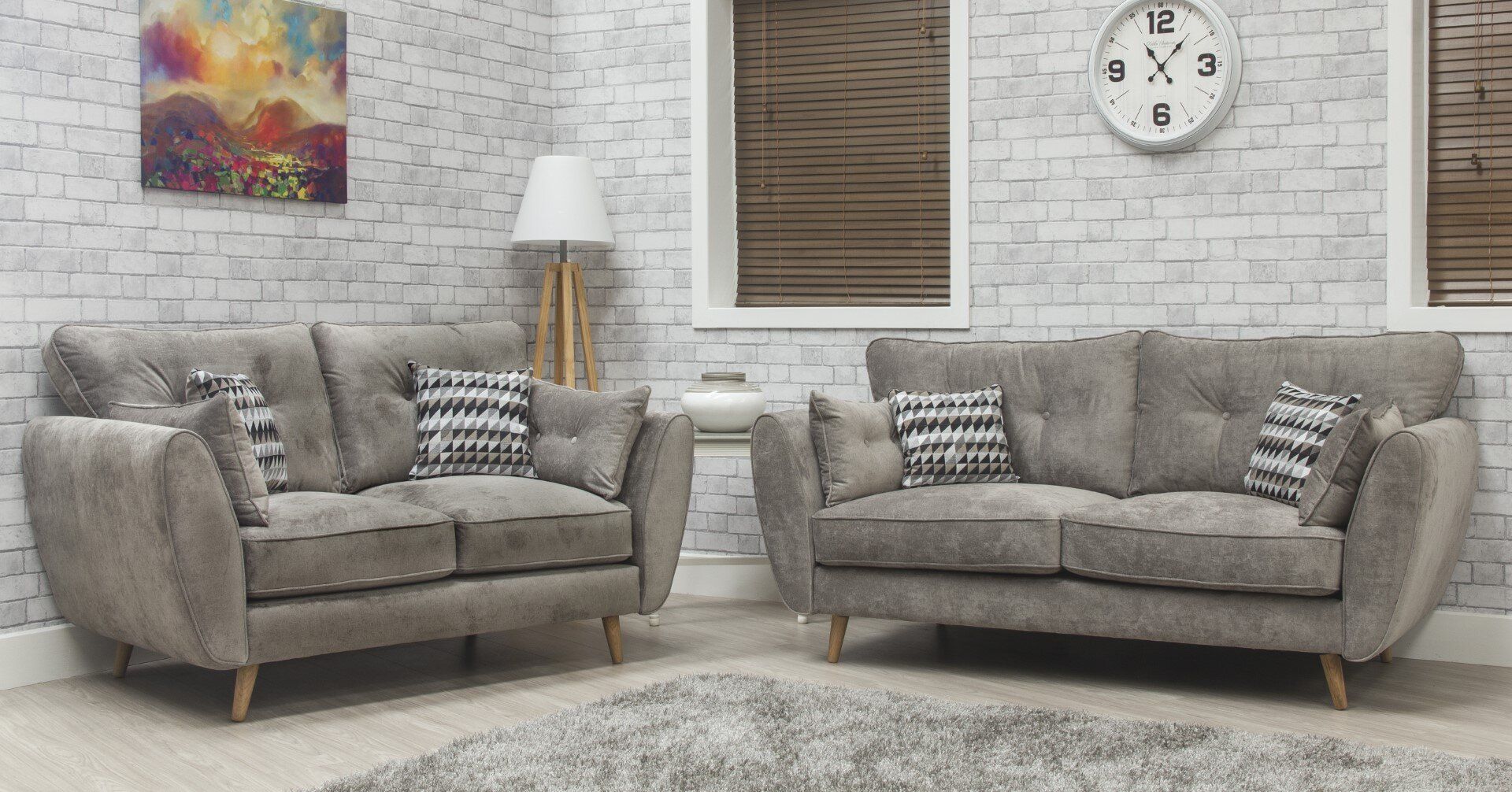 Oakwood Marlo Fabric Upholstered Sofa
