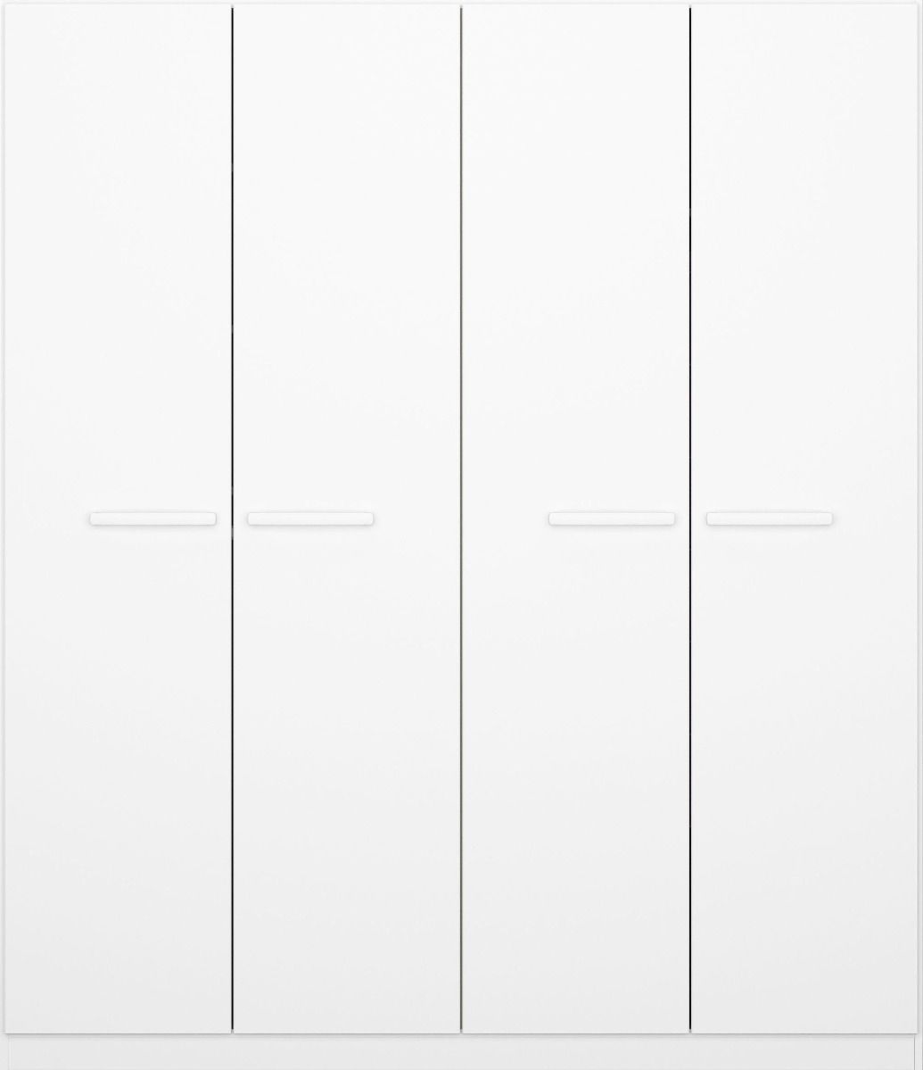 Oakwood Rauch Modi Alpine White 4 Door Hinged Wardrobe