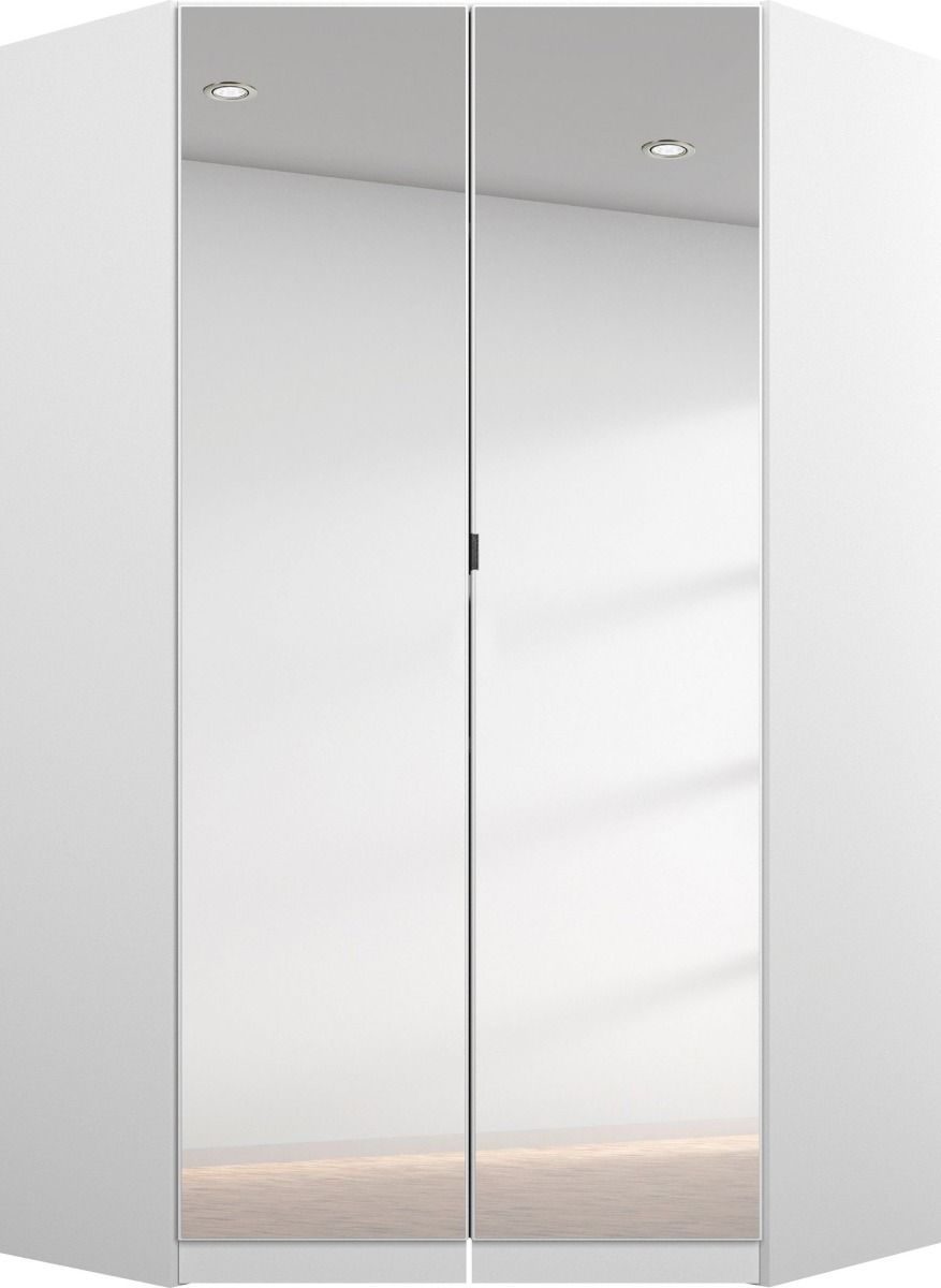 Oakwood Rauch Ontario Corner Hinged Door Wardrobe With Mirror