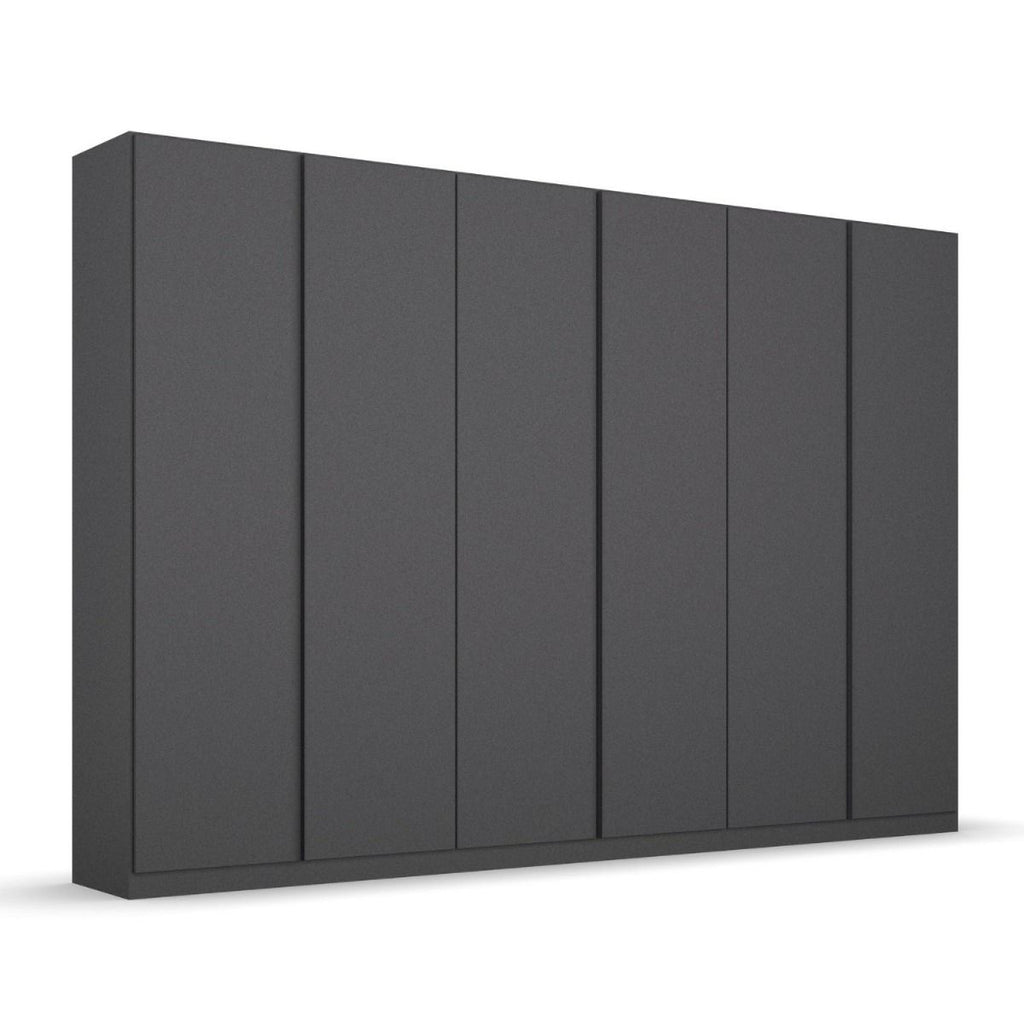 Oakwood Rauch Monostar Metallic Grey 6 Door Hinged Wardrobe W271CM
