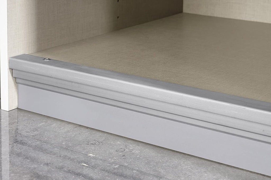 Oakwood Rauch Quadra Silk Grey Glass With White Sliding Door Wardrobe