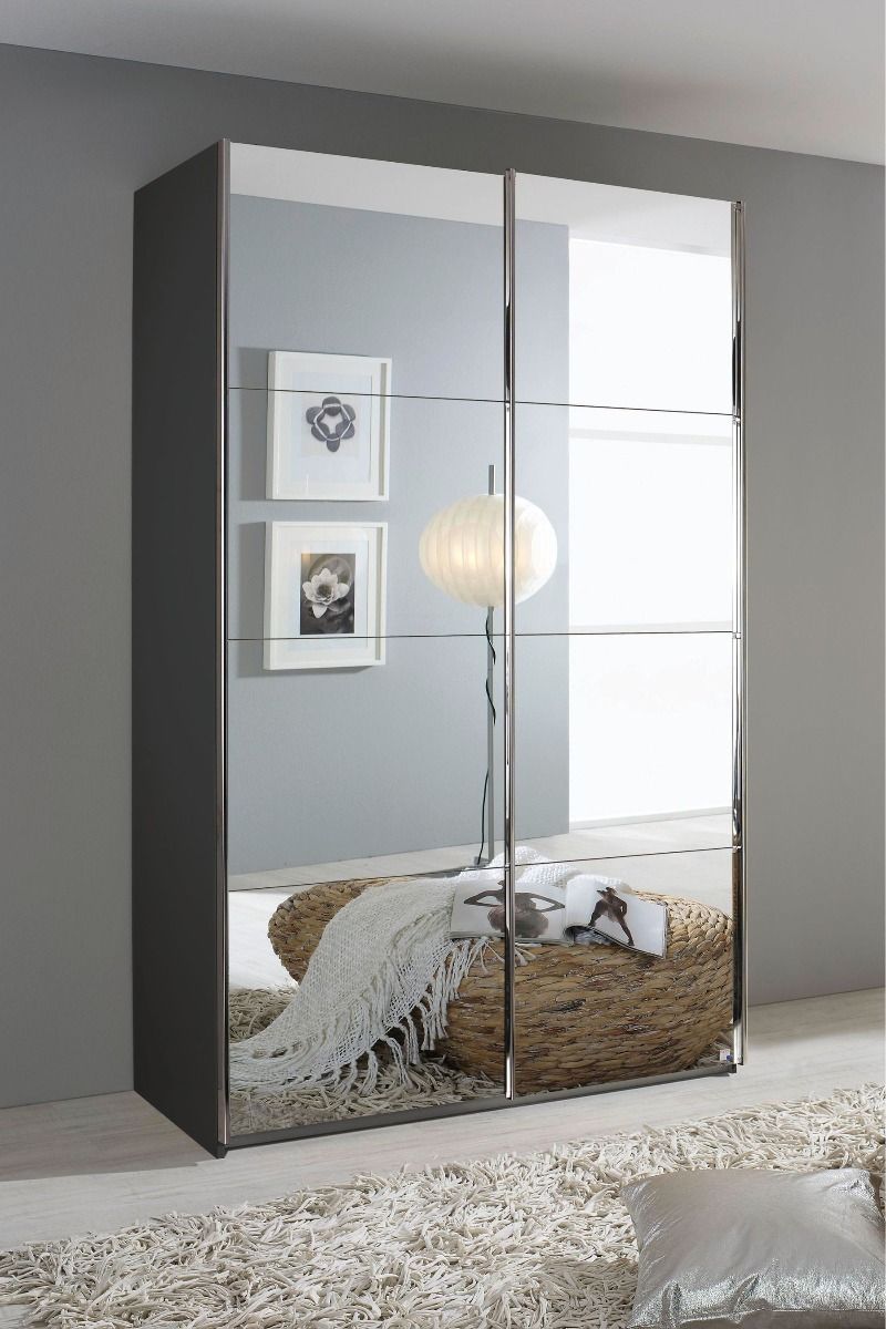 Oakwood Rauch Quadra Full Mirror 2 Door Sliding Wardrobe