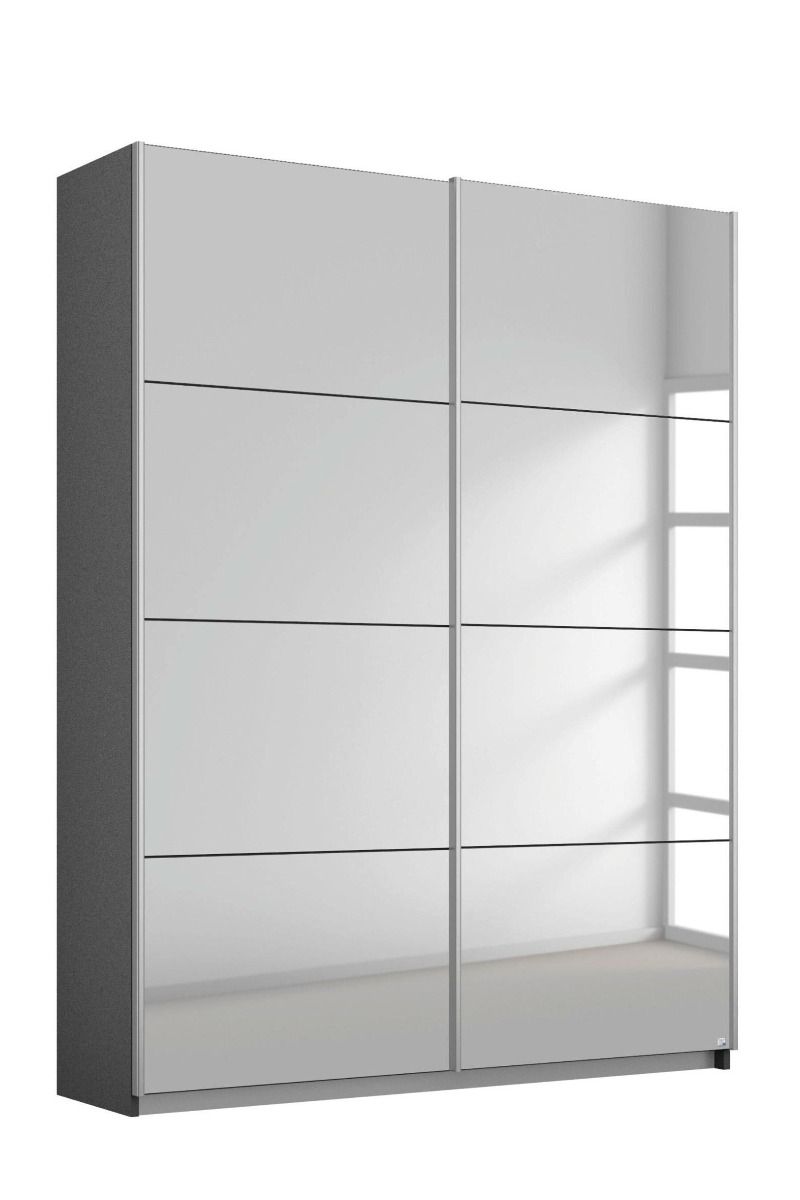Oakwood Rauch Quadra Full Mirror 2 Door Sliding Wardrobe