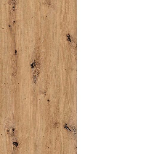 Oakwood Rauch Bellezza High Gloss White and Artisan Oak 4 Door Hinged wardrobe