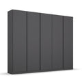 Oakwood Rauch Monostar Metallic Grey 5 Door Hinged Wardrobe W226CM