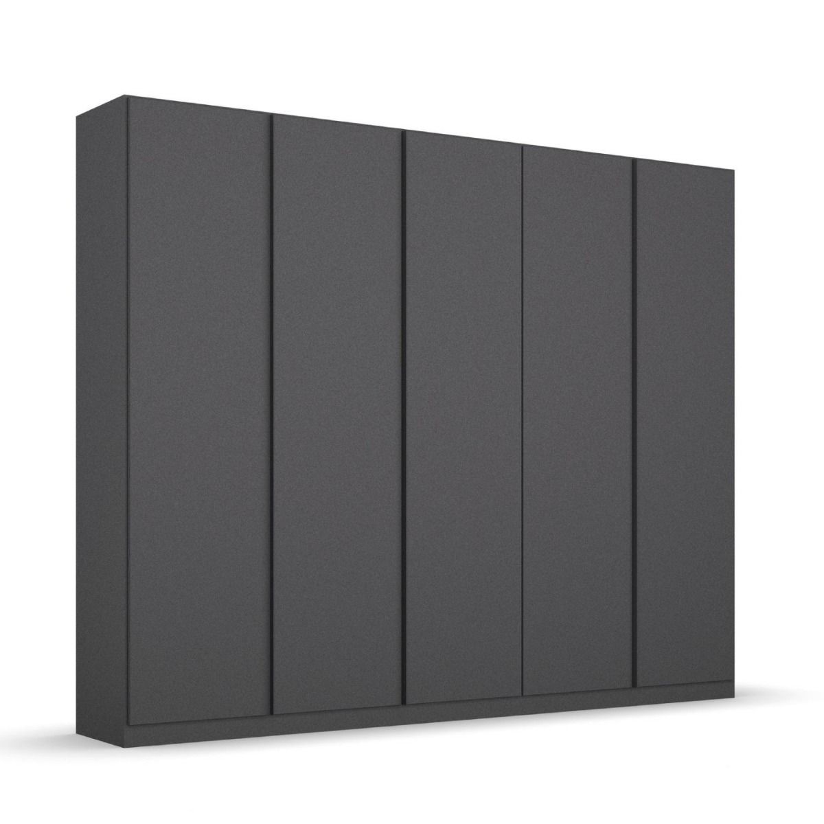 Oakwood Rauch Monostar Metallic Grey 5 Door Hinged Wardrobe W226CM