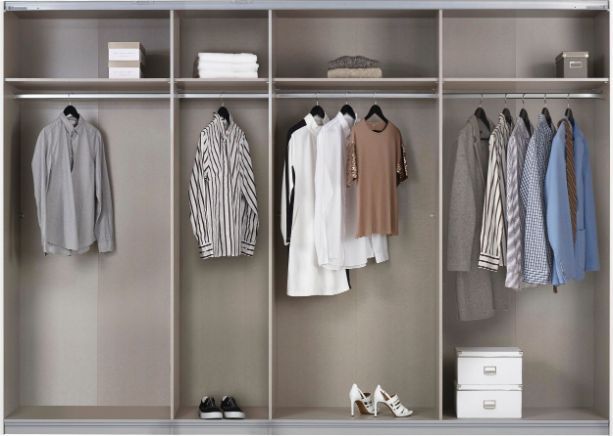 Oakwood Rauch Quadra White 315CM Wide 3 Sliding Door Wardrobe