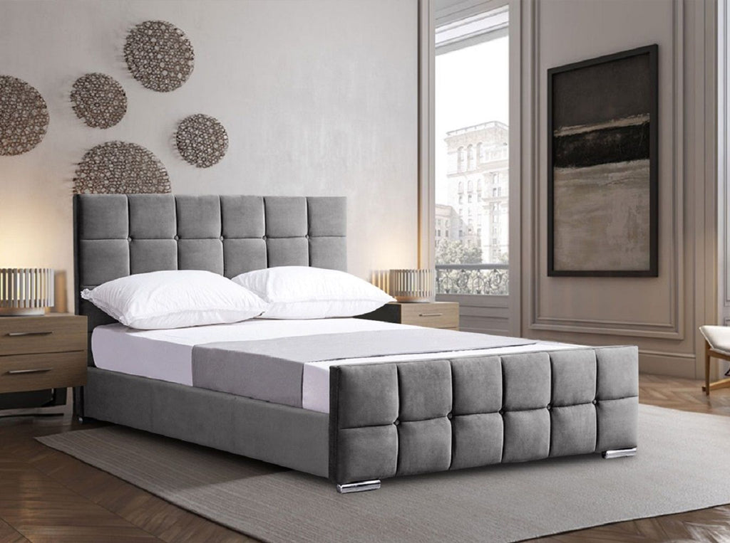 Oakwood Oasis Upholstered Bed Frame With Mattress
