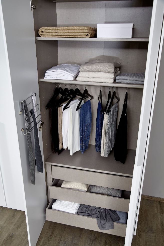 Oakwood Rauch Purisma White Glass 6 Door Hinged Wardrobe 301CM