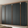 Oakwood Wiemann Lagos Graphite With Bianco Oak Front Hinged Door Wardrobe