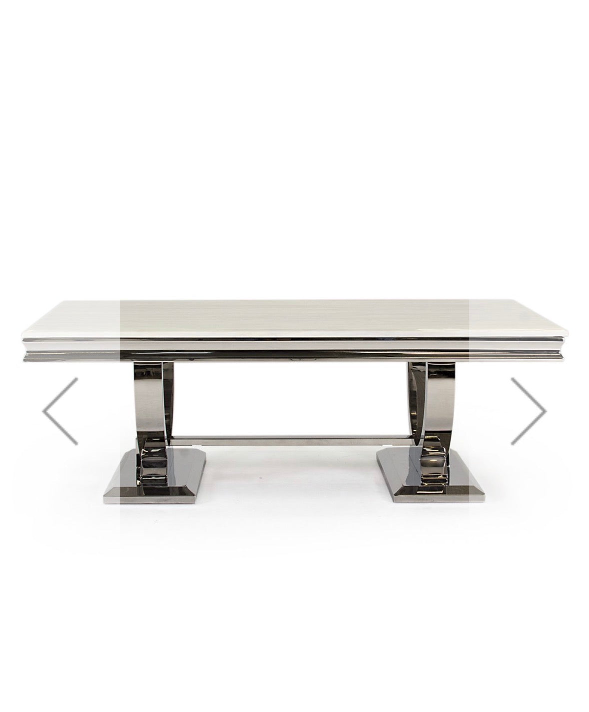 Oakwood Arianna Cream Marble Top Coffee Table