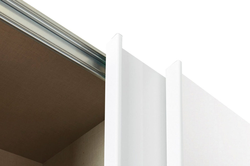 Oakwood Rauch Kulmbach White High Gloss 3 Sliding Door Wardrobe 203CM Wide