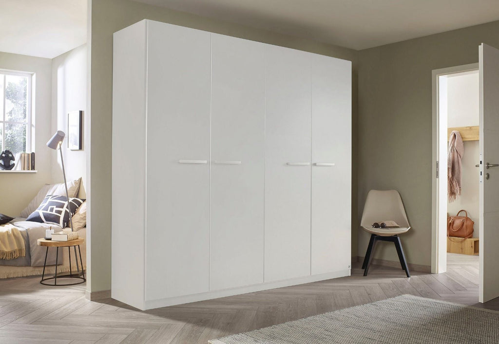 Oakwood Rauch Modi Alpine White 4 Door Hinged Wardrobe