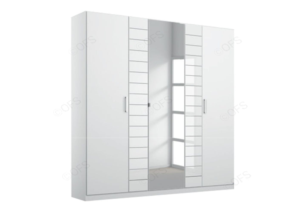 Oakwood Rauch Terano Hinged Door Combi Wardrobe