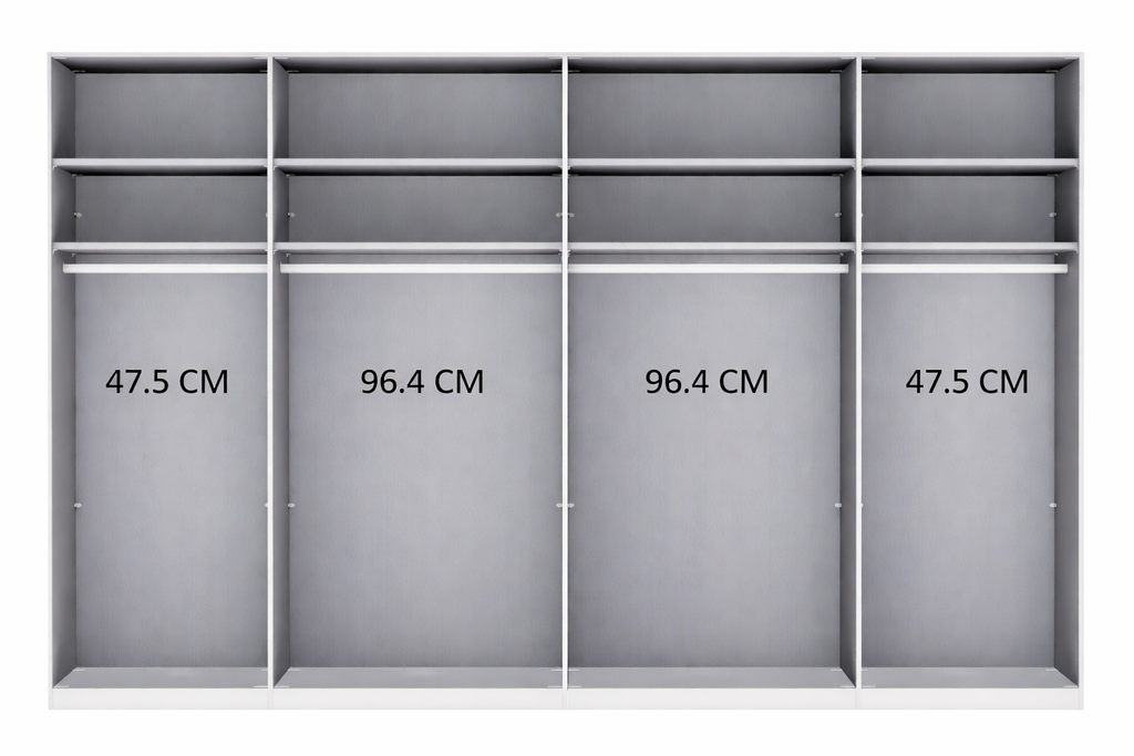 Oakwood Wiemann Monaco 1000 Combi 6 Hinged Door Wardrobe