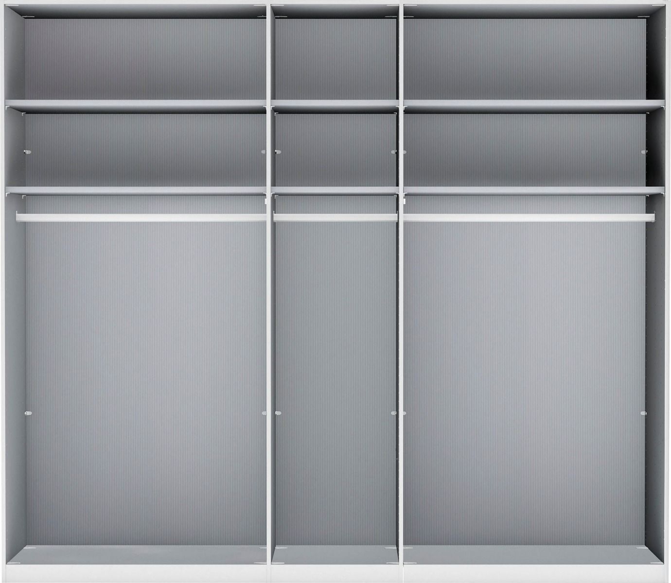 Oakwood Wiemann Quito Champagne and Champagne Glass With Mirror 5 Door Wardrobe - 250CM