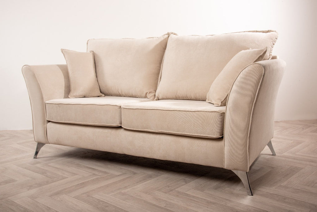 Oakwood Amora Comet Fabric 2 Seater Upholstered Sofa