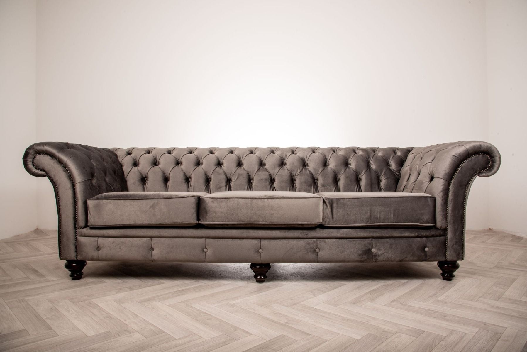 Oakwood Woodstock Chesterfield 4 Seater Fabric Sofa