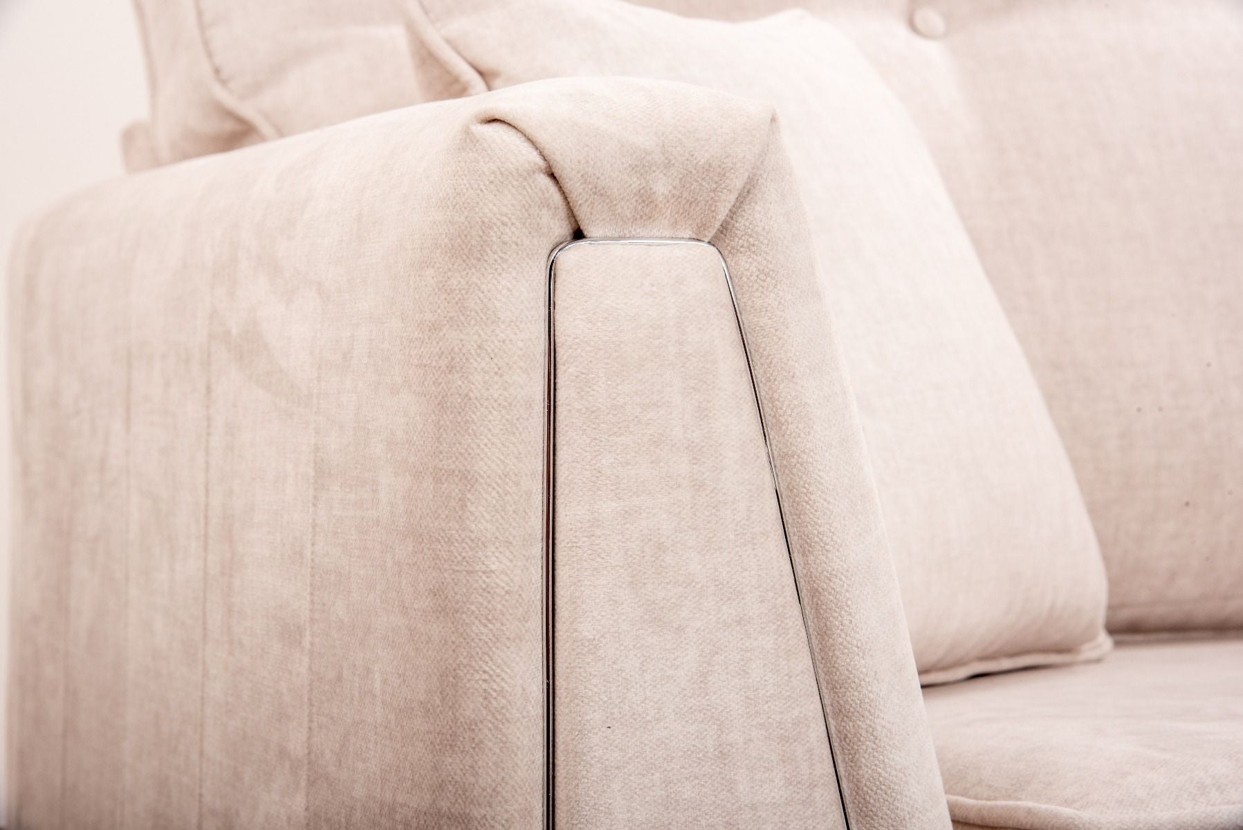 Oakwood Mazzini 2 Seater Cristina Marrone Destino Fabric Upholstered Sofa