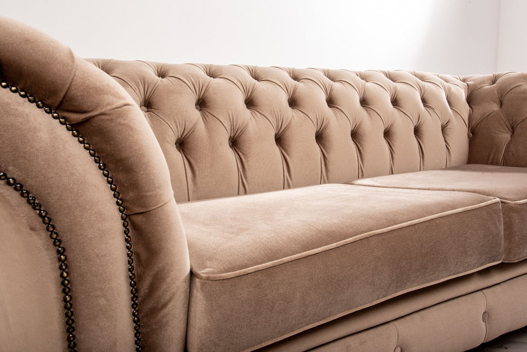 Oakwood Woodstock Chesterfield  Fabric 3 Seater Sofa