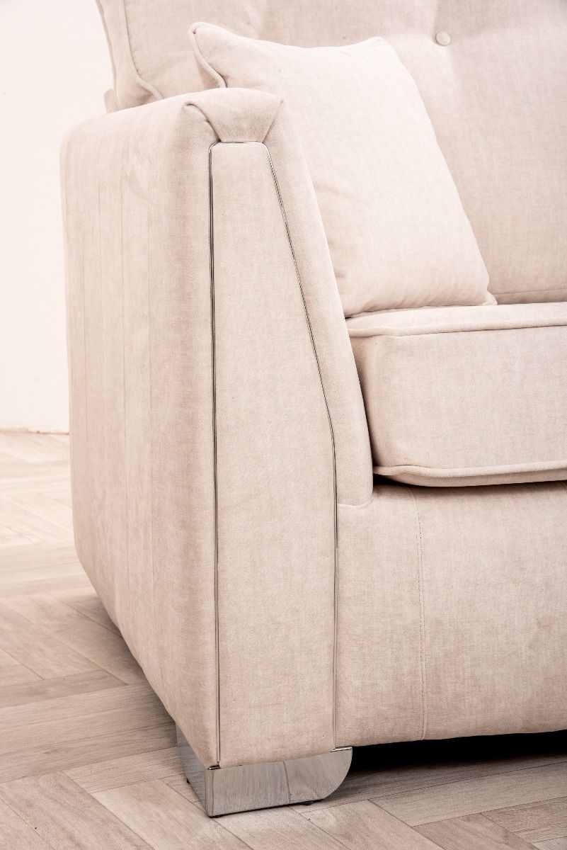 Oakwood Mazzini 2 Seater Cristina Marrone Destino Fabric Upholstered Sofa
