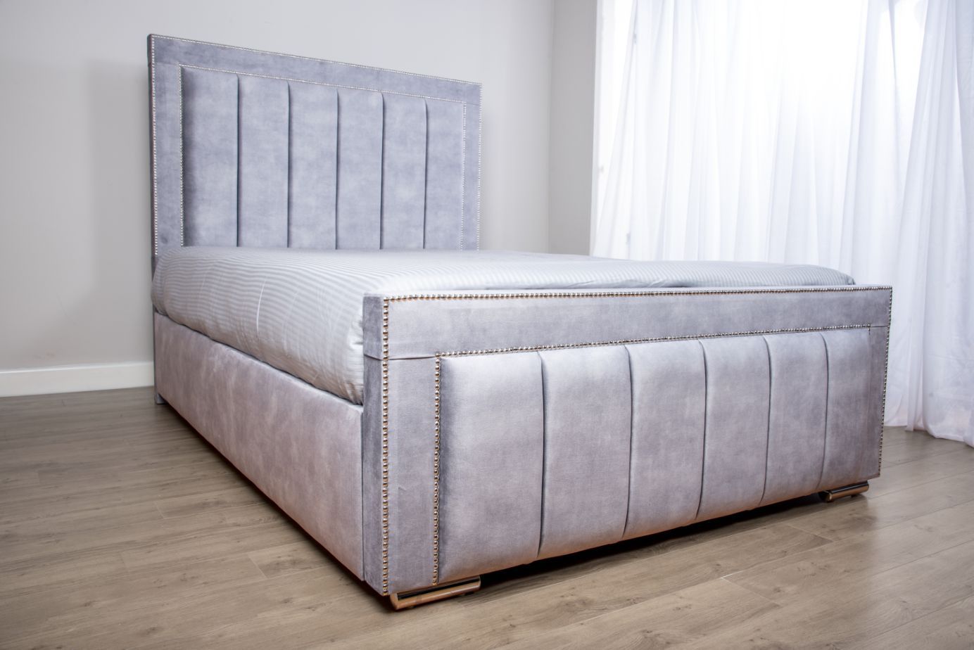 Oakwood Coniston Velvet Fabric Upholstered Bed Frame