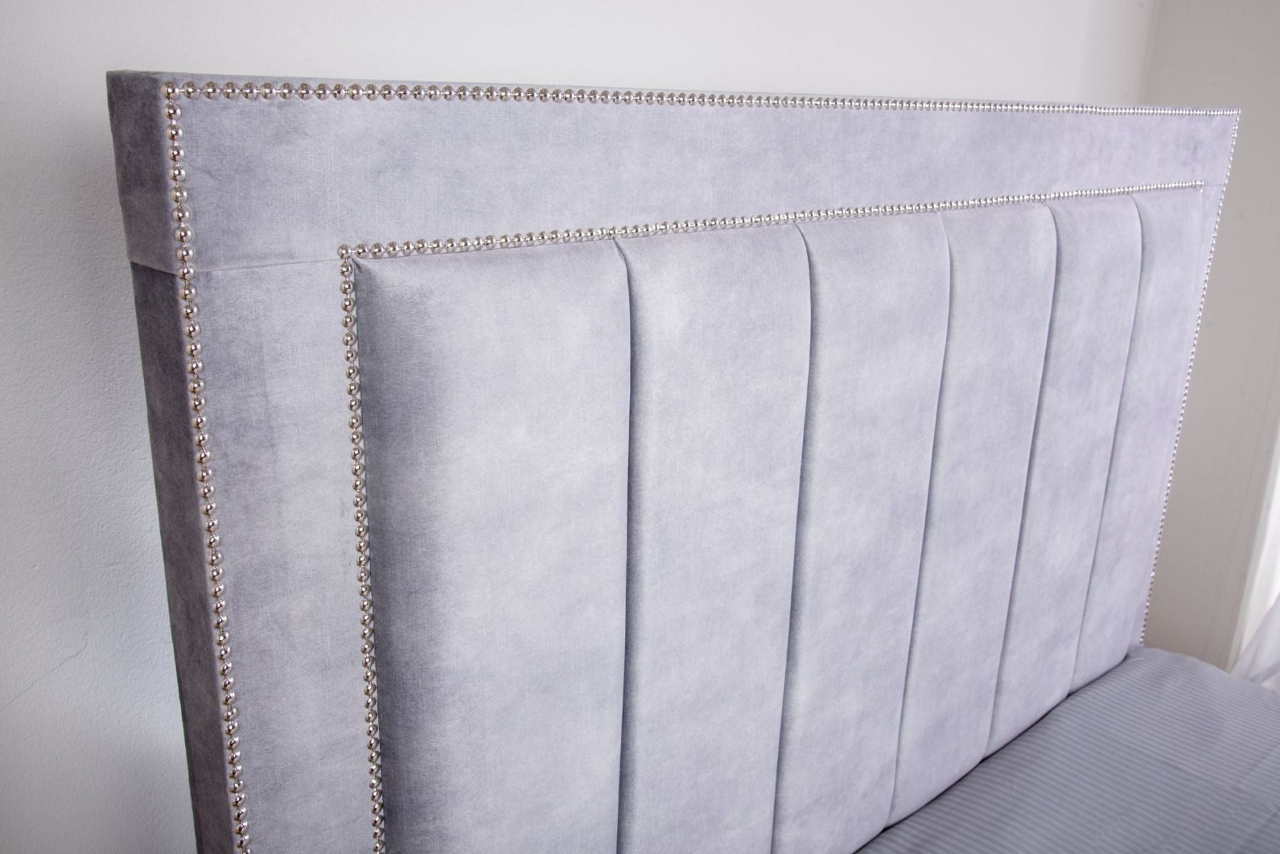 Oakwood Coniston Velvet Fabric Upholstered Bed Frame