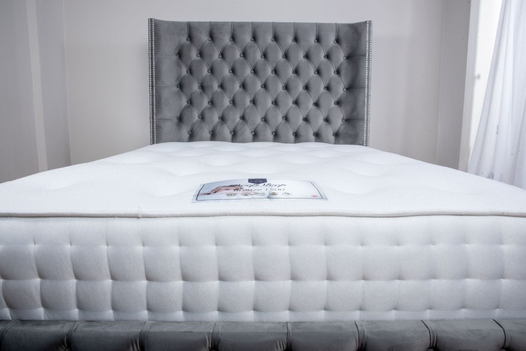 Oakwood Winchester Upholstered Fabric Bed Frame