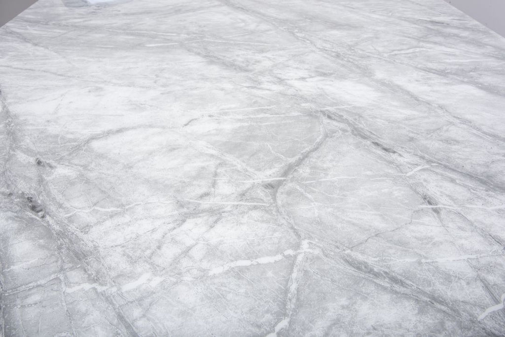 Oakwood Denver 1.8M Grey Marble Top Dining Table
