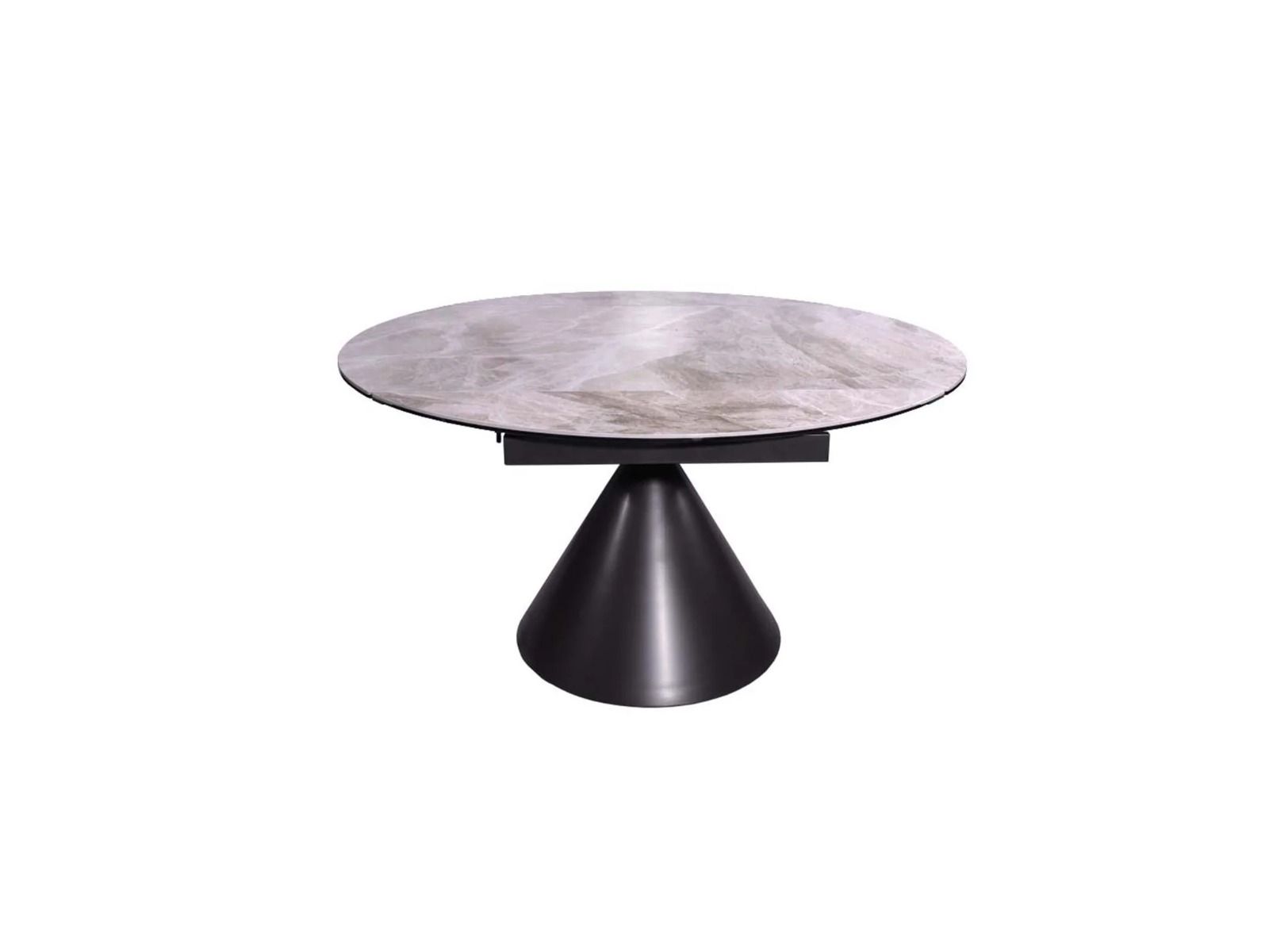 Oakwood Alphonse Gloss Ceramic Extending Dining Table Grey - 135CM