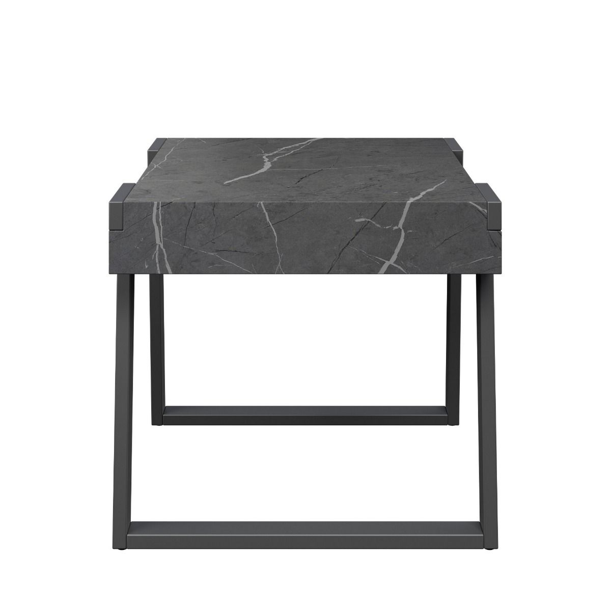 Oakwood Apexa Grey Marble Side Table