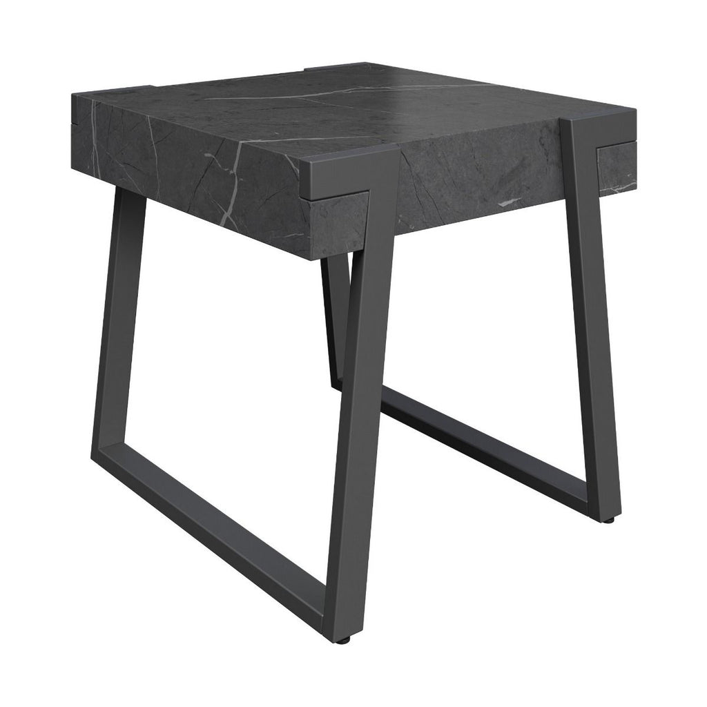 Oakwood Apexa Grey Marble Side Table