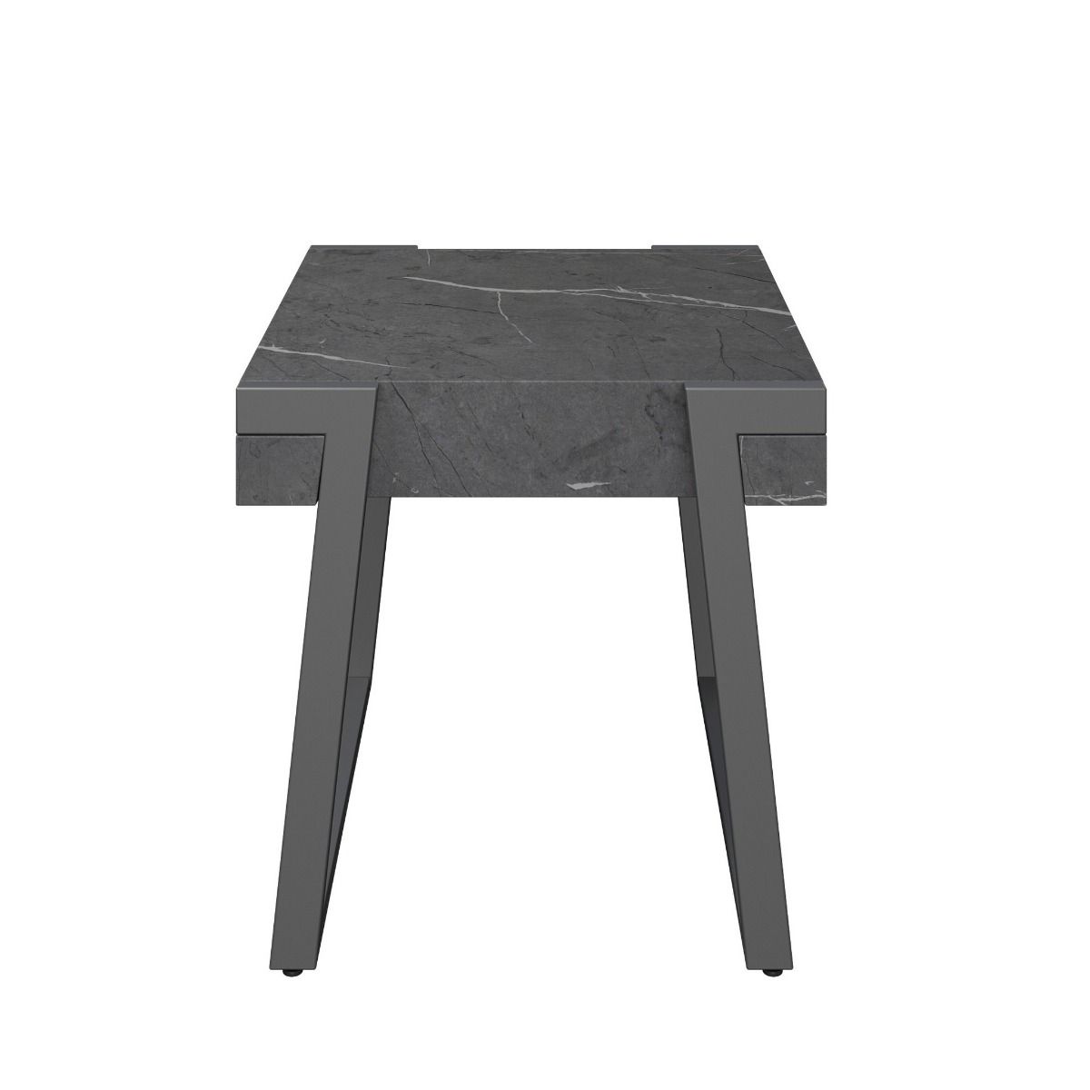 Oakwood Apexa Grey Marble Side Table