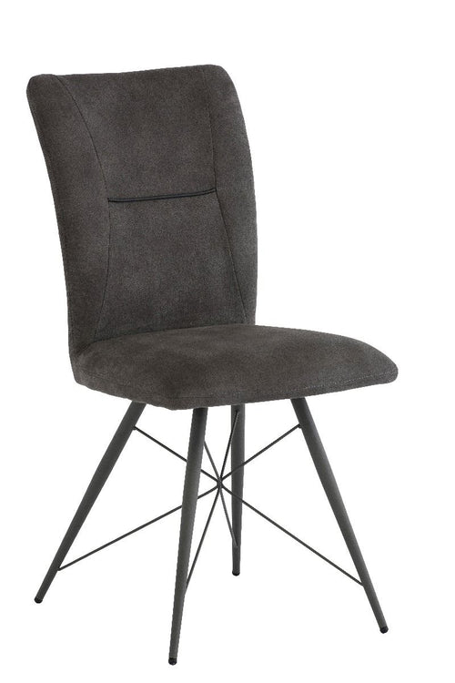 Oakwood 2 x Amari Dining Chair - Grey Fabric