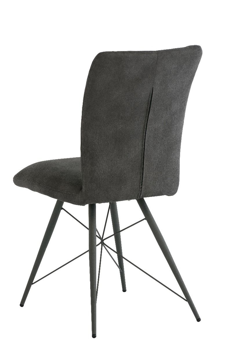 Oakwood 2 x Amari Dining Chair - Grey Fabric