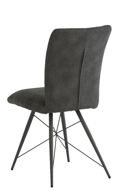 Oakwood 2 x Amari Dining Chair - Grey Fabric