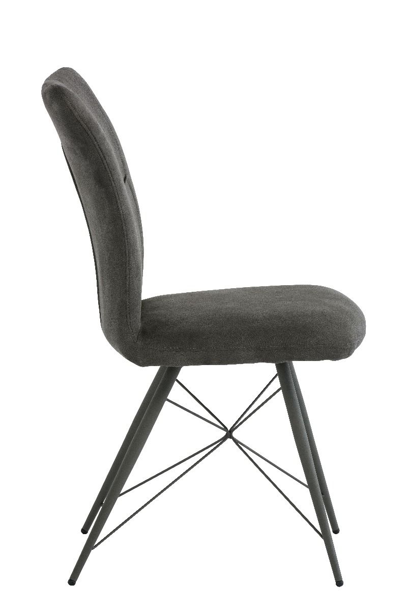 Oakwood 2 x Amari Dining Chair - Grey Fabric